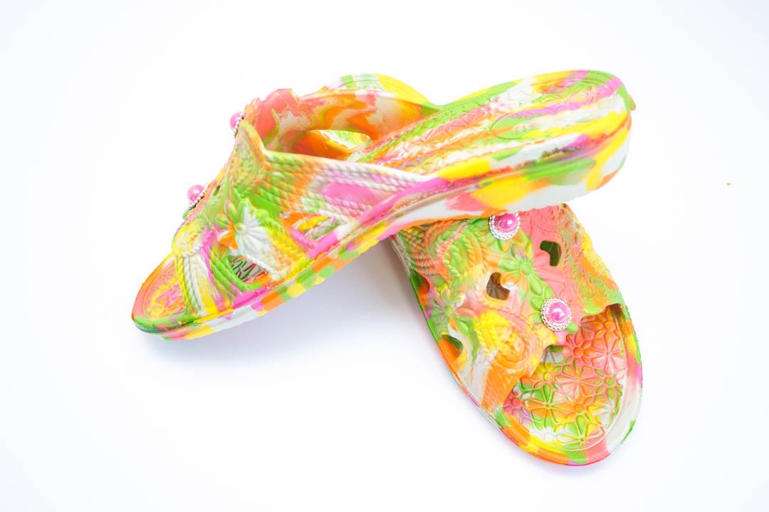 ЖЕНСКИЕ ШЛЕПКИ (КОД: ПЖ-29 ДЕКОР МИКС 3 )